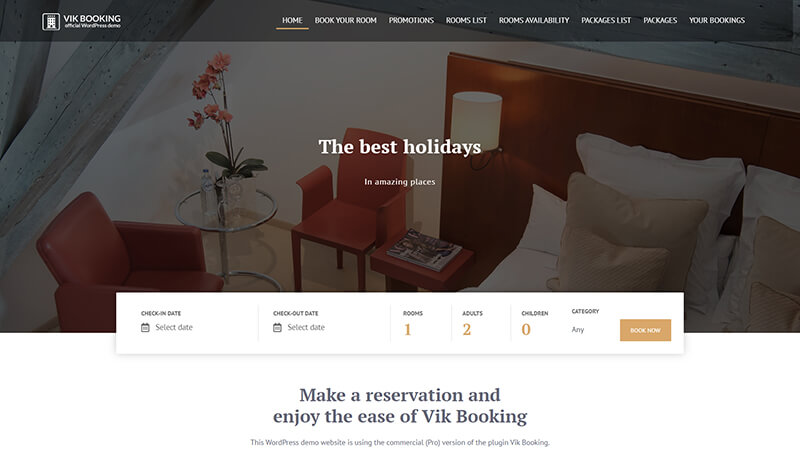 The Top 3 WordPress Hotel Booking Plugins 4 Vik Hotel Booking Plugin