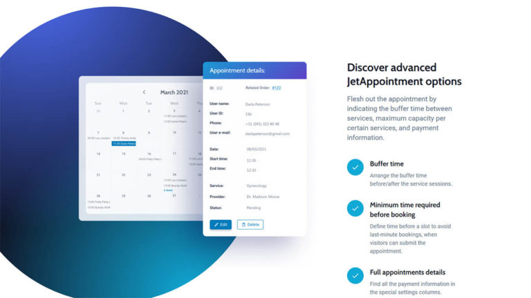 Top 3 Appointment Booking Plugins 2022 3 JetAppointments-Booking Screenshot