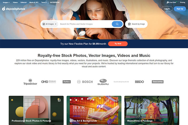 depositphotos screenshot