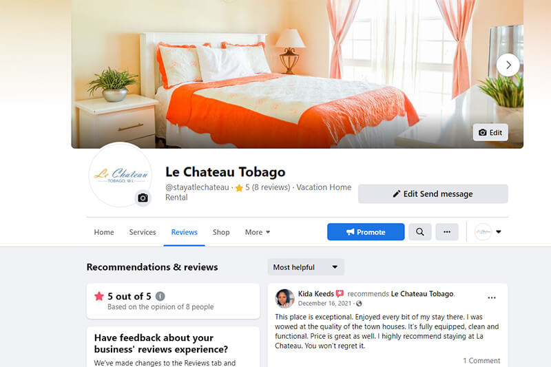 Le Chateau Guest Reviews