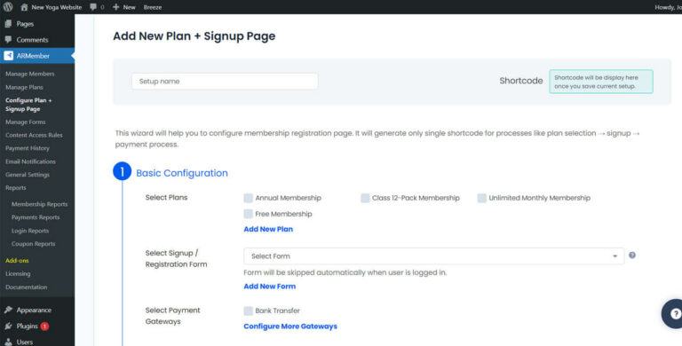 Membership Website with ARMember 2023: A Complete Overview for Hospitality Providers 4 ARMember New Signup Page