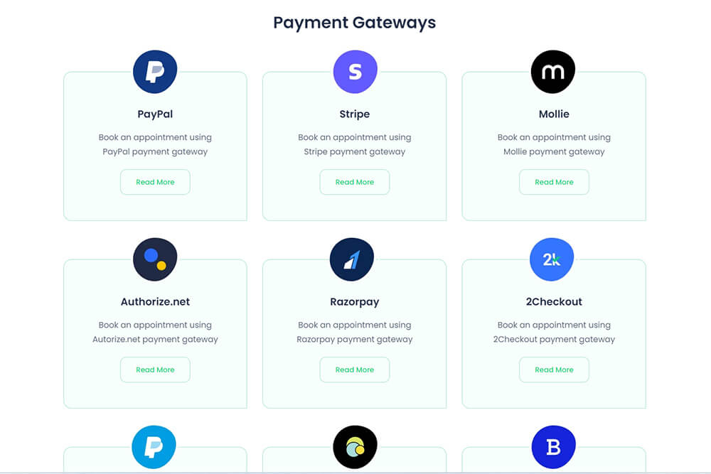 BookingPress Review: Streamlining Your Booking Service with Ease 4 BookingPress Payment Gateways